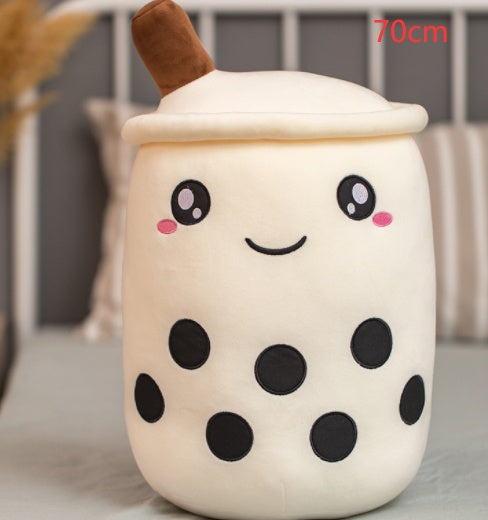 Cute Fruit Drink Plush Doll and Stuffed Animal Hugging Pillow - White / 70CM