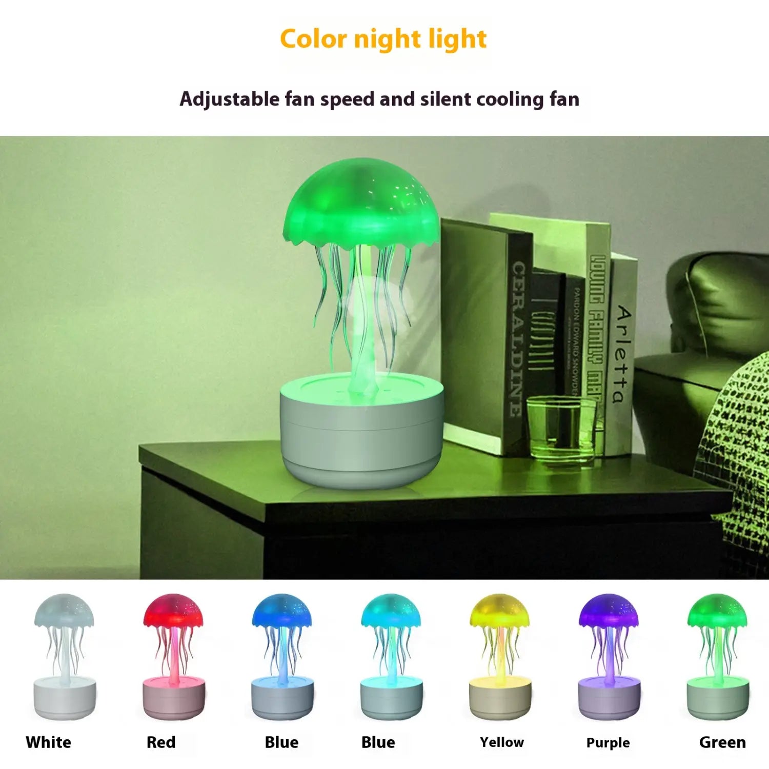 Jellyfish Humidifier Fragrance Diffuser – Colorful Night Light & Heavy Fog