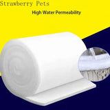 3cm Super Thick Aquarium Filter Sponge: Biochemical Bio-Cotton Foam for Fish Tank Skimmers - 100x20x3cm / White