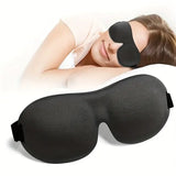 3D Contoured Sleep Mask – 100% Light Blocking Ultra-Soft Eye Cover for Travel Yoga & Rest