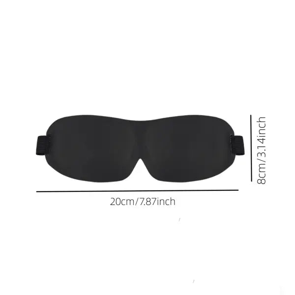 3D Contoured Sleep Mask – 100% Light Blocking Ultra-Soft Eye Cover for Travel Yoga & Rest