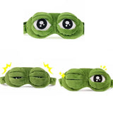 3D Frog Sleep Mask – Cartoon Soft Eyeshade for Travel Office & Home Sleep