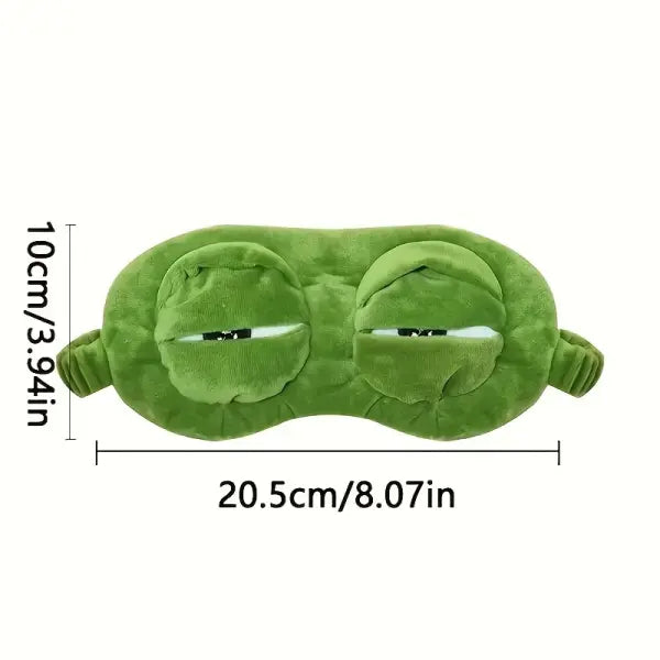3D Frog Sleep Mask – Cartoon Soft Eyeshade for Travel Office & Home Sleep