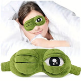 3D Frog Sleep Mask – Cartoon Soft Eyeshade for Travel Office & Home Sleep