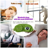 3D Frog Sleep Mask – Cartoon Soft Eyeshade for Travel Office & Home Sleep