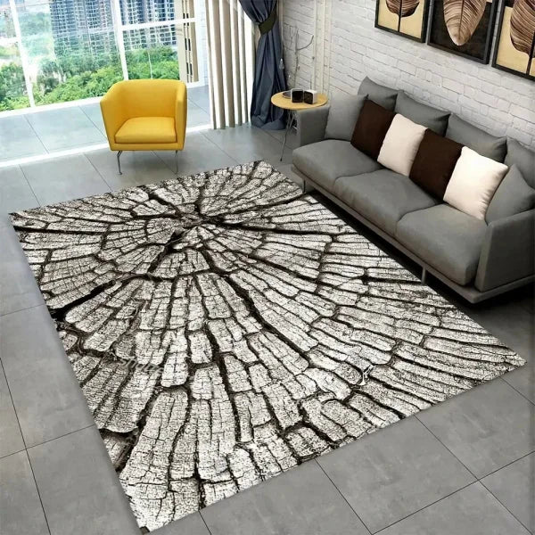 3D HD Wood Grain Area Rug - Retro Non-Slip Carpet for Living Room & Bedroom - 2 / 160x200cm 63x79 inch