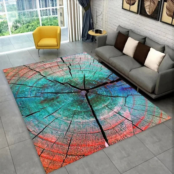 3D HD Wood Grain Area Rug - Retro Non-Slip Carpet for Living Room & Bedroom - 11 / 160x200cm 63x79 inch