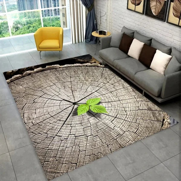 3D HD Wood Grain Area Rug - Retro Non-Slip Carpet for Living Room & Bedroom - 21 / 100x160cm 39x63 inch