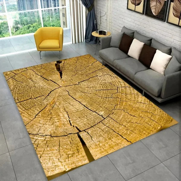 3D HD Wood Grain Area Rug - Retro Non-Slip Carpet for Living Room & Bedroom - 18 / 120x160cm 47x63 inch