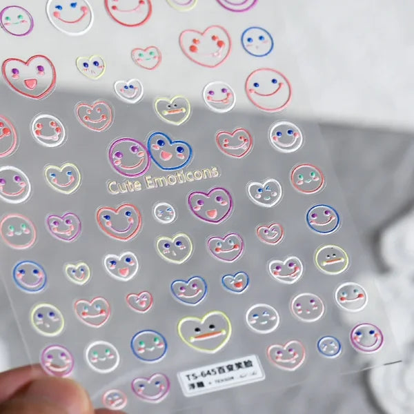 3D Love Heart Adhesive Sticker for Women's Fashion and Beauty Products - Himpall