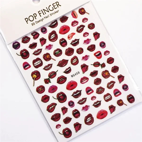 3D Love Heart Adhesive Sticker for Women's Fashion and Beauty Products - Himpall