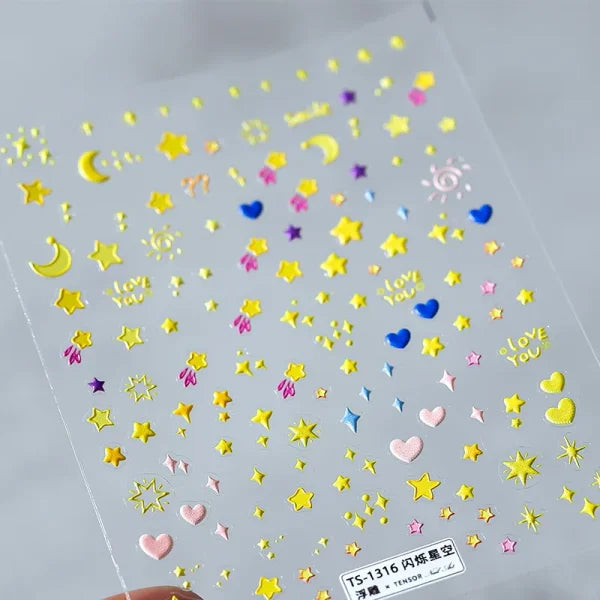 3D Love Heart Adhesive Sticker for Women's Fashion and Beauty Products - Himpall