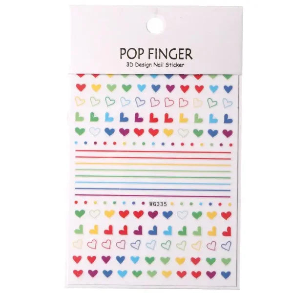 3D Love Heart Adhesive Sticker for Women's Fashion and Beauty Products - Himpall