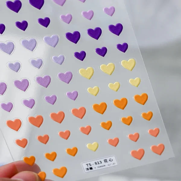 3D Love Heart Adhesive Sticker for Women's Fashion and Beauty Products - Himpall