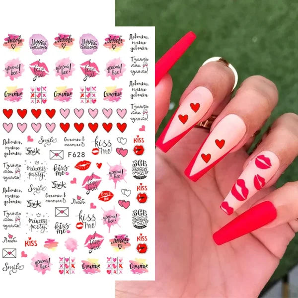 3D Love Heart Adhesive Sticker for Women's Fashion and Beauty Products - Himpall