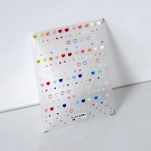3D Love Heart Adhesive Sticker for Women's Fashion and Beauty Products - Himpall