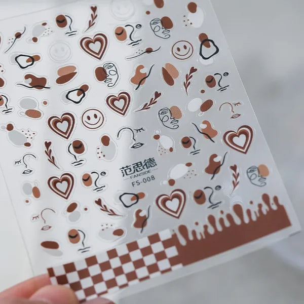 3D Love Heart Adhesive Sticker for Women's Fashion and Beauty Products - Himpall