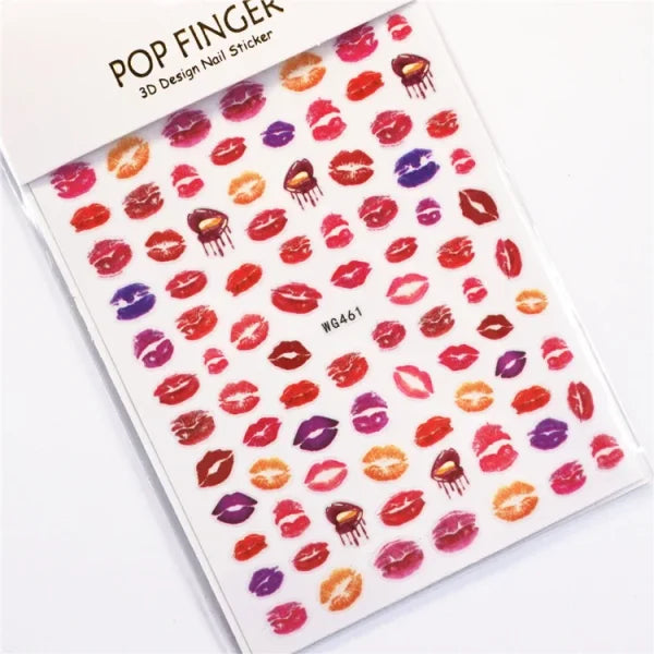 3D Love Heart Adhesive Sticker for Women's Fashion and Beauty Products - Himpall