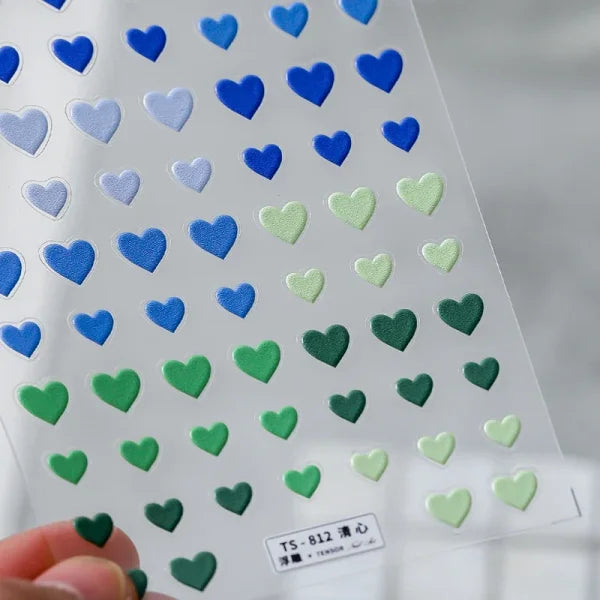 3D Love Heart Adhesive Sticker for Women's Fashion and Beauty Products - Himpall