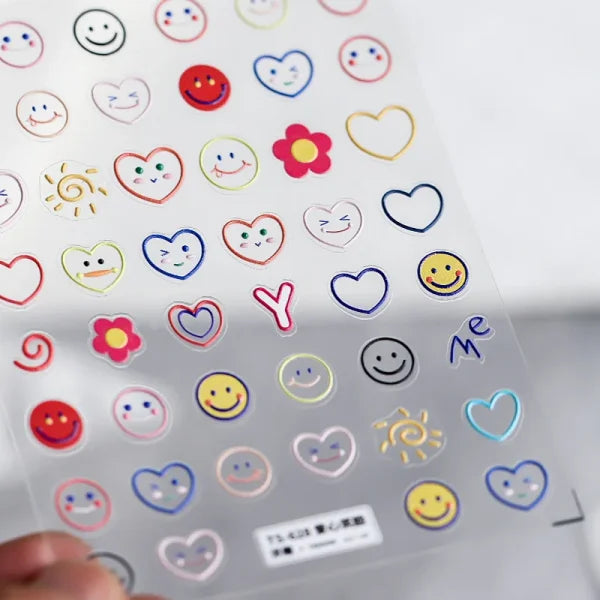 3D Love Heart Adhesive Sticker for Women's Fashion and Beauty Products - Himpall