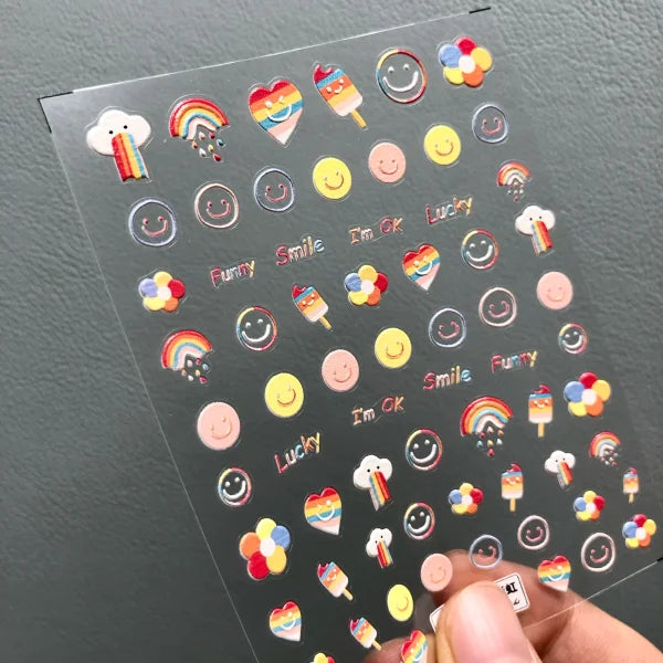 3D Love Heart Adhesive Sticker for Women's Fashion and Beauty Products - Himpall