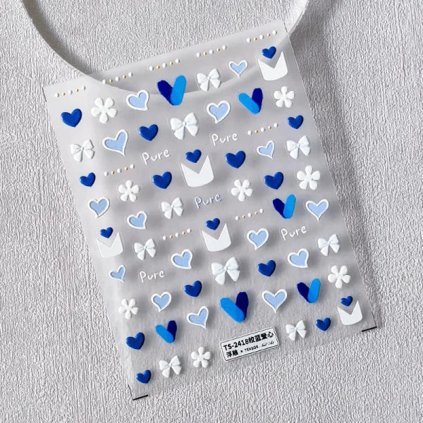 3D Love Heart Adhesive Sticker for Women's Fashion and Beauty Products - Himpall