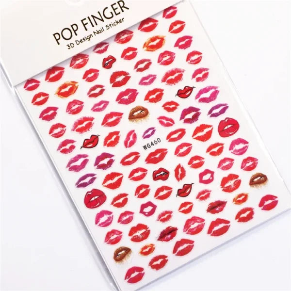 3D Love Heart Adhesive Sticker for Women's Fashion and Beauty Products - Himpall
