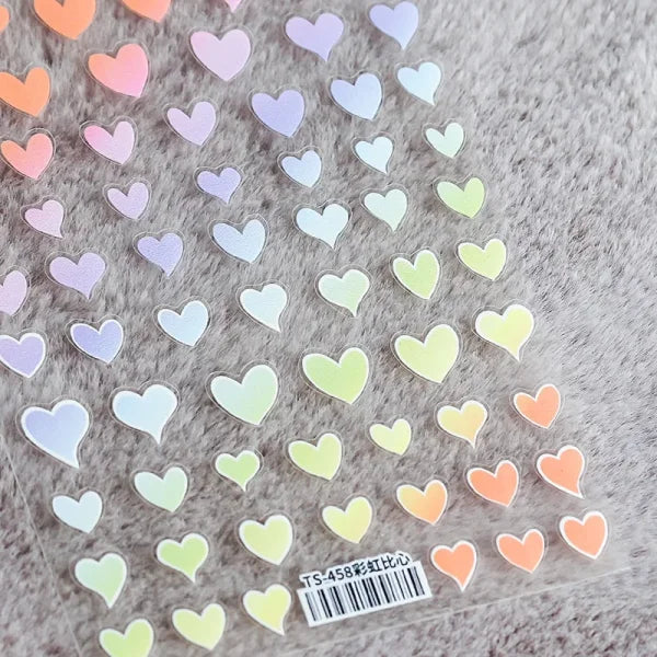 3D Love Heart Adhesive Sticker for Women's Fashion and Beauty Products - Himpall