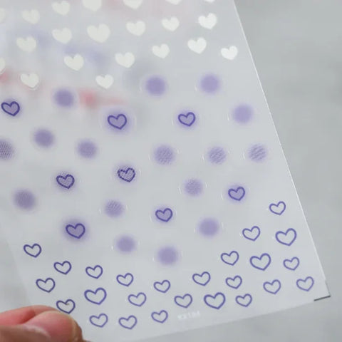 3D Love Heart Adhesive Sticker for Women's Fashion and Beauty Products - Himpall