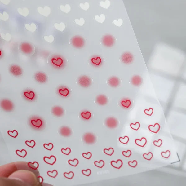 3D Love Heart Adhesive Sticker for Women's Fashion and Beauty Products - Himpall