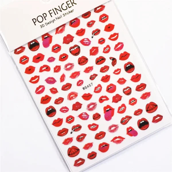 3D Love Heart Adhesive Sticker for Women's Fashion and Beauty Products - Himpall