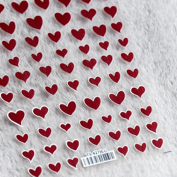 3D Love Heart Adhesive Sticker for Women's Fashion and Beauty Products - Himpall