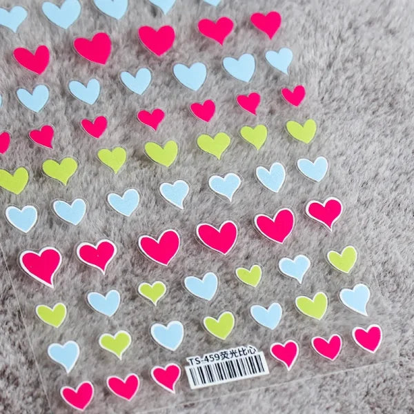 3D Love Heart Adhesive Sticker for Women's Fashion and Beauty Products - Himpall