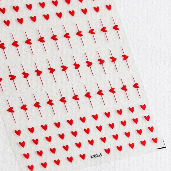 3D Love Heart Adhesive Sticker for Women's Fashion and Beauty Products - Himpall