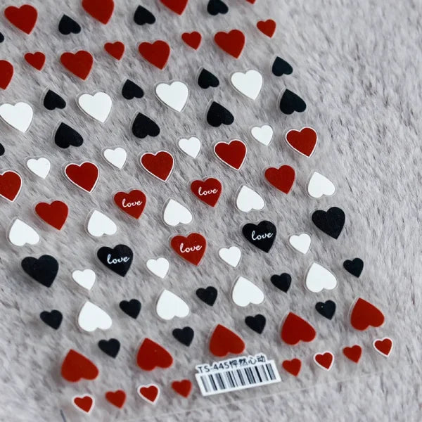 3D Love Heart Adhesive Sticker for Women's Fashion and Beauty Products - Himpall