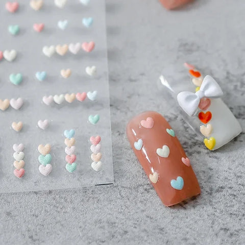 3D Love Heart Adhesive Sticker for Women's Fashion and Beauty Products - Himpall