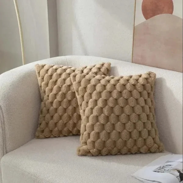 3D Plush Turtle Pineapple Pillowcase – Soft Cream White Home Decor - 450mm*450mm / 1PCS Khaki