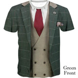Men’s Polyester Print Broadcloth Knit Spring Summer T-Shirt - L41202155720 / 2XL