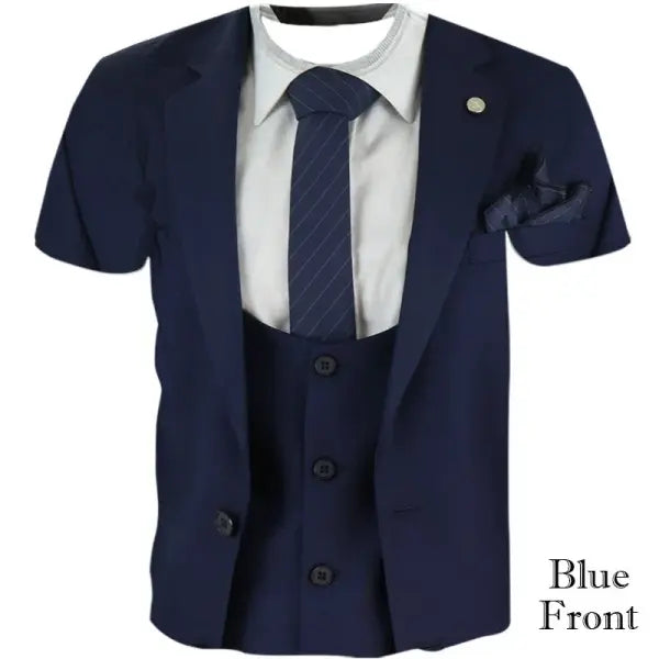 Men’s Polyester Print Broadcloth Knit Spring Summer T-Shirt - L41202155722 / S