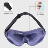 3D Padded Sleep Mask – Soft Eye Shade Blindfold for Full Light Block Sleep Aid Eyepatch