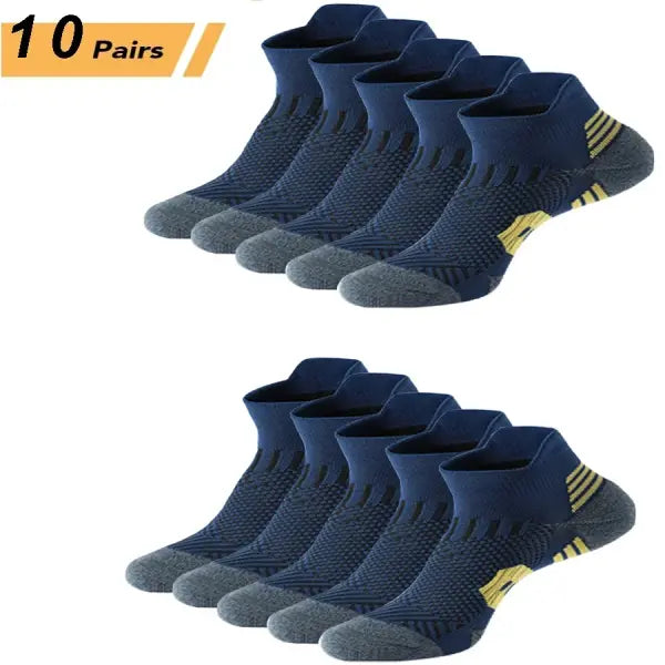 Basketball training sports socks polyester spandex quick-drying running - 10 Navy blue / size 37-42