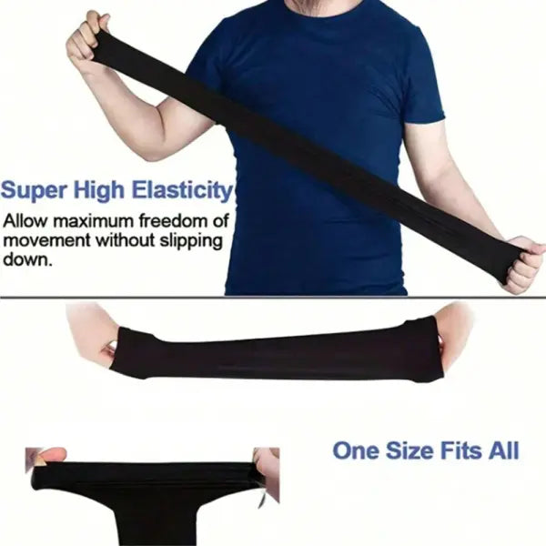 3Pairs Fashion Sun Ice Silk Sleeves Unisex Summer Sun Protection Arm Sleeves Suitable for Outdoor Riding Driving Fishing