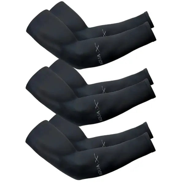 3Pairs Fashion Sun Ice Silk Sleeves Unisex Summer Sun Protection Arm Sleeves Suitable for Outdoor Riding Driving