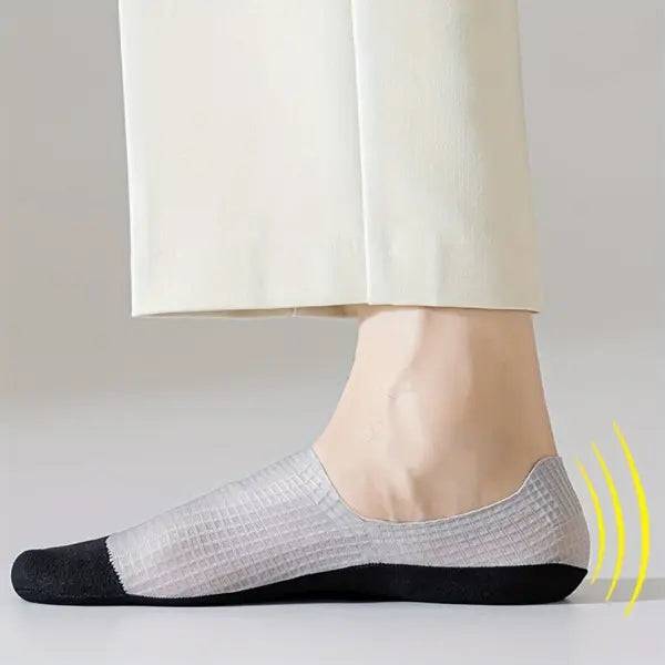 3pcs Sexually Suggestive No Men’s Waffle Knit Invisible Boat Socks
