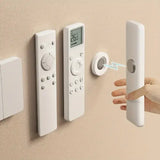 3pcs No Drill Magnetic Remote Holder - Wall Mount for TV/AC/DVD Remotes White Space-Saving Design - 3pcs