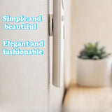 3pcs No Drill Magnetic Remote Holder - Wall Mount for TV/AC/DVD Remotes White Space-Saving Design - 3pcs