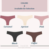 3pcs Seamless Brazilian Panties Ice Silk Low Waist Sexy Underwear