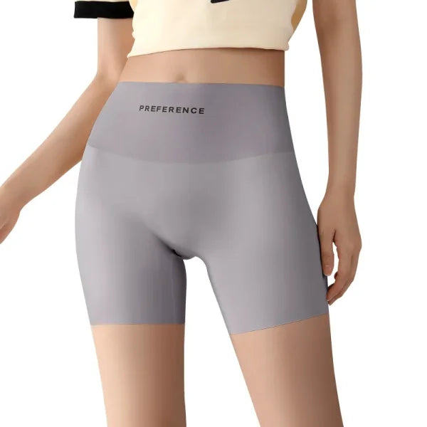 3PCS Seamless Protective Shorts for Women – Plus Size Ice Silk Safety Underwear Summer Comfort Intimates