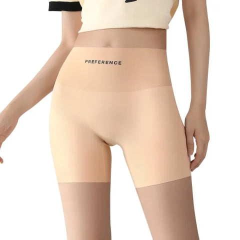 3PCS Seamless Protective Shorts for Women – Plus Size Ice Silk Safety Underwear Summer Comfort Intimates