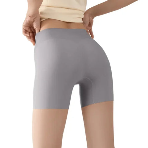 3PCS Seamless Protective Shorts for Women – Plus Size Ice Silk Safety Underwear Summer Comfort Intimates